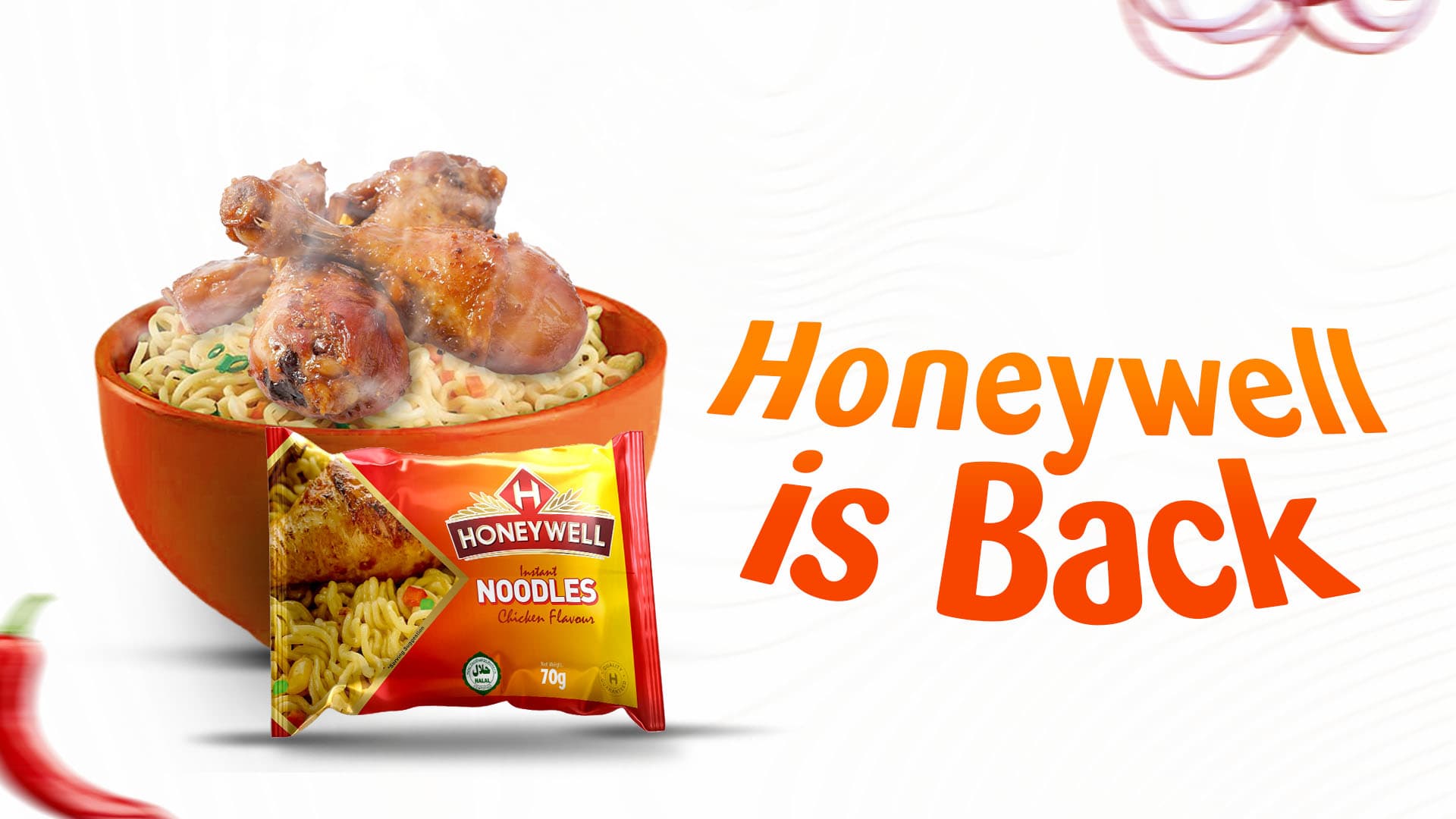 Honeywell is Back - Premium Noodles with chicken and vegetables